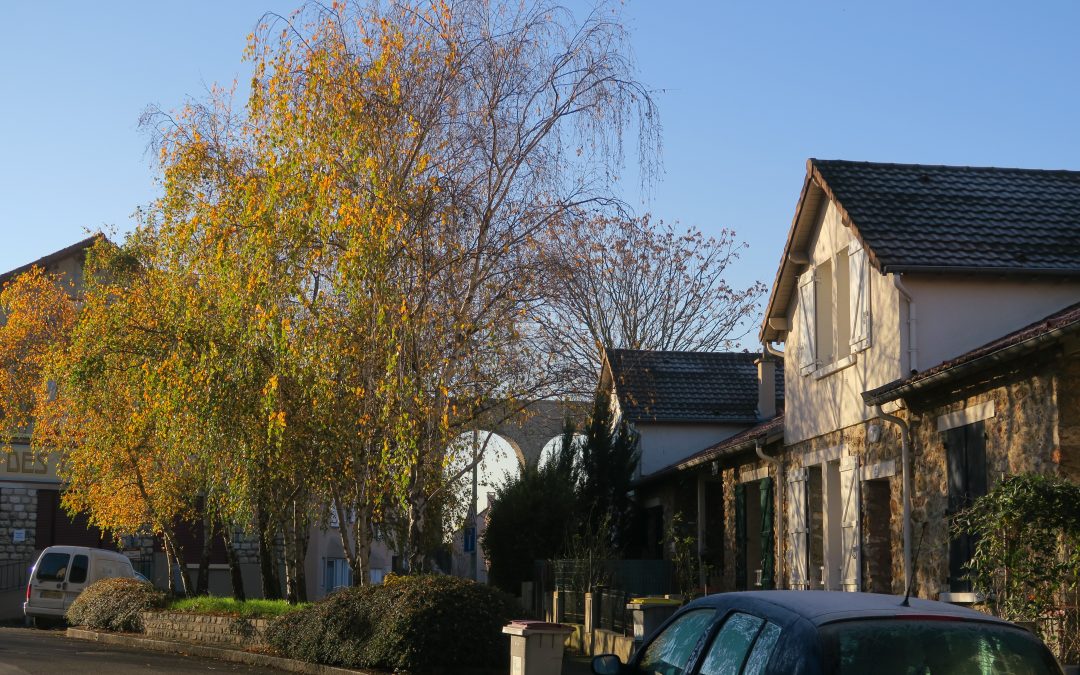 Cité-jardins de l’Aqueduc (Arcueil), maisons et aqueduc