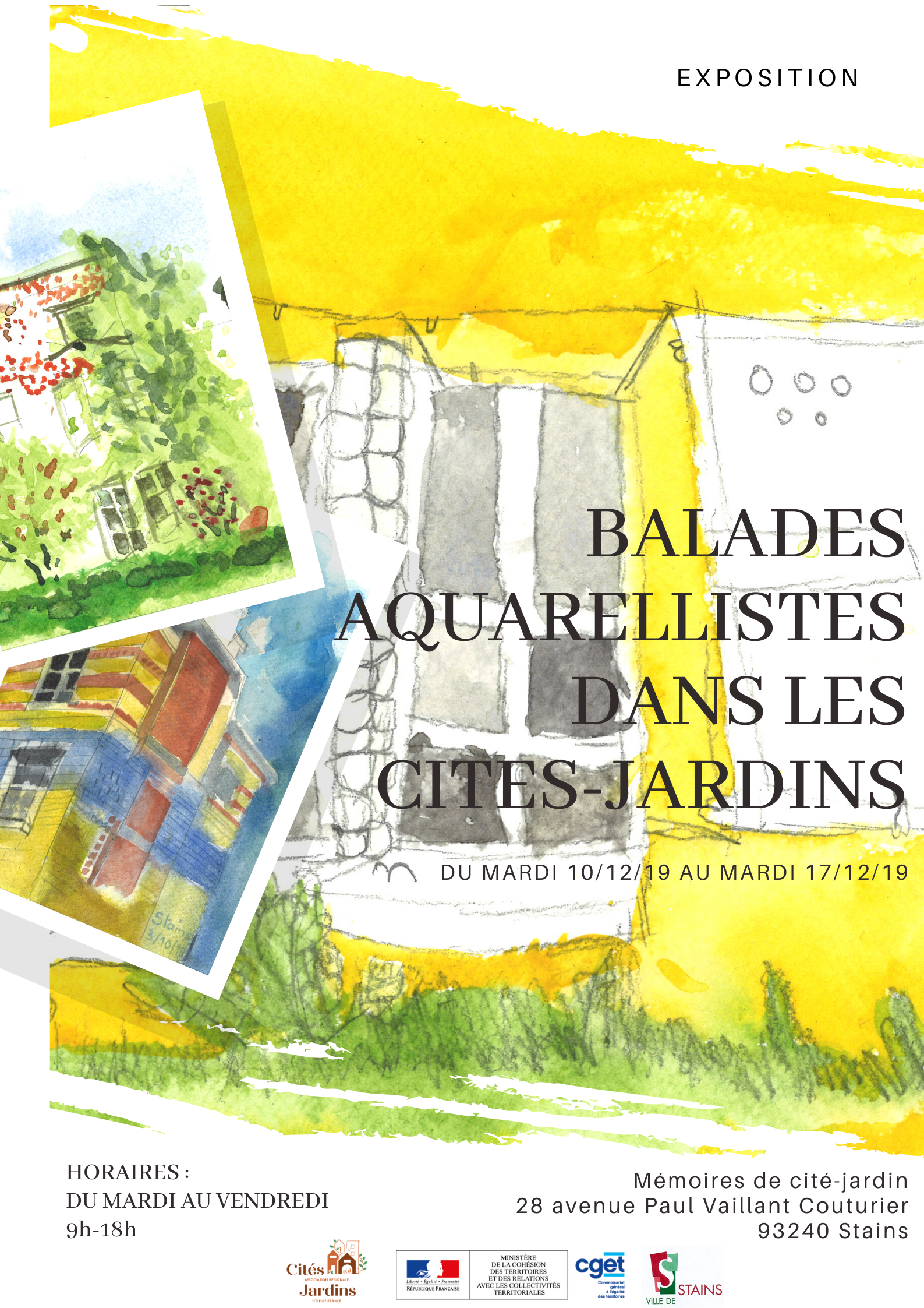 Vernissage "Balades aquarellistes dans les cités-jardins"