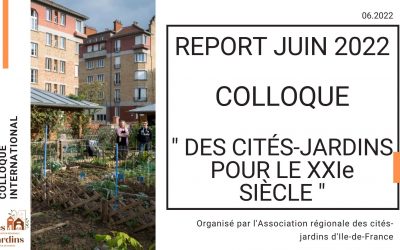 Report colloque “Des cités-jardins pour le XXIème siècle”