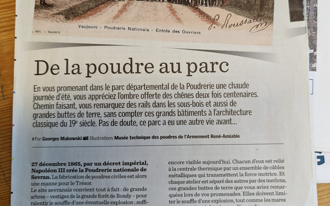 Journal Seine-Saint-Denis. De la poudre au parc (Livry-Gargan)